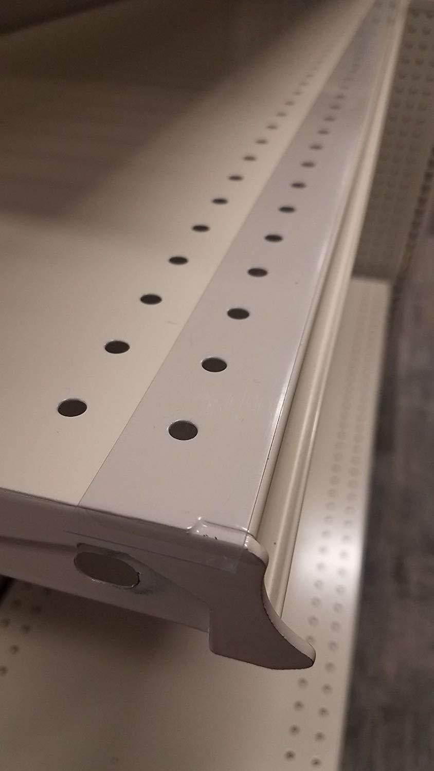 Transparent/Clear Gondola Shelf Vinyl Insert for Ticket Channel 130' x 1.25"- 5 Pack