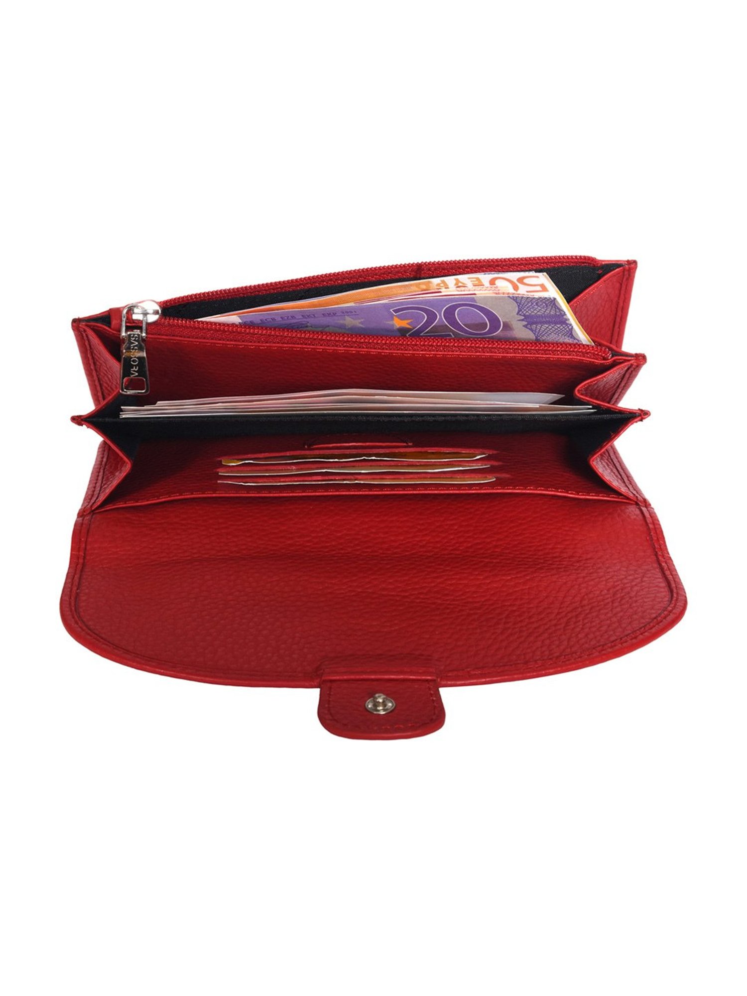 Sassora Lyla Red Medium Leather Purse