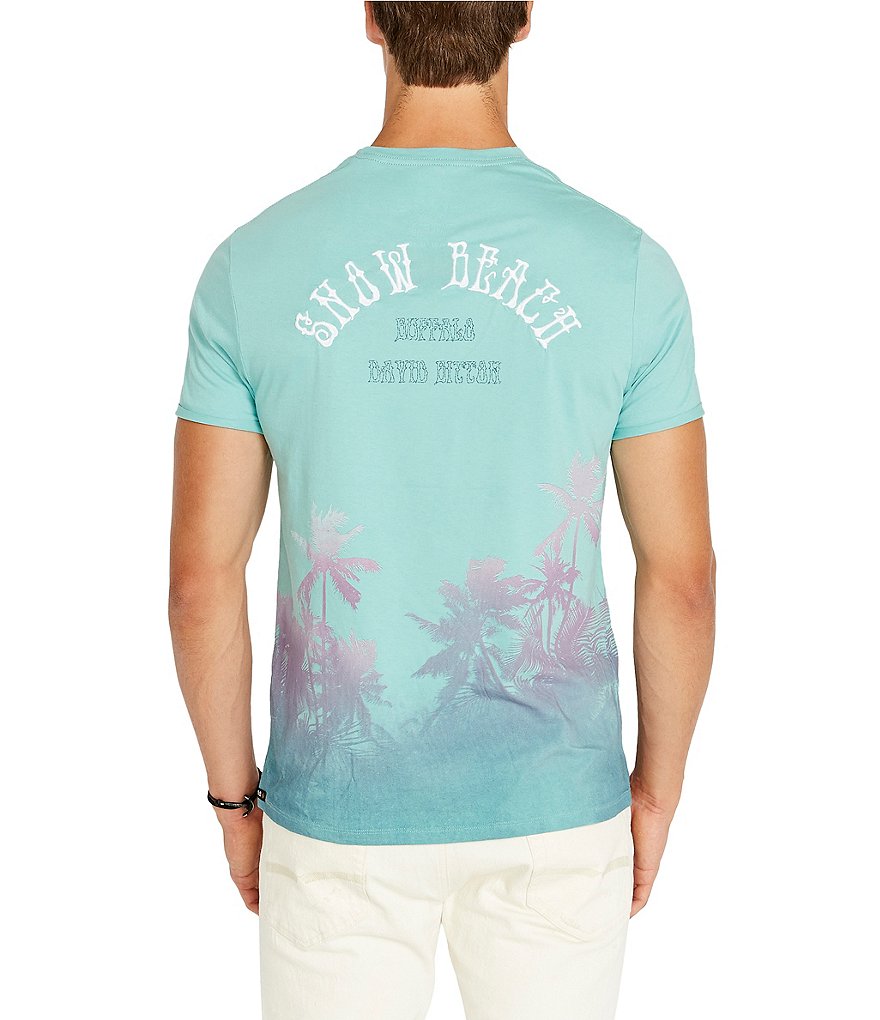 Buffalo David Bitton Tapops Palm Tree Short-Sleeve T-Shirt