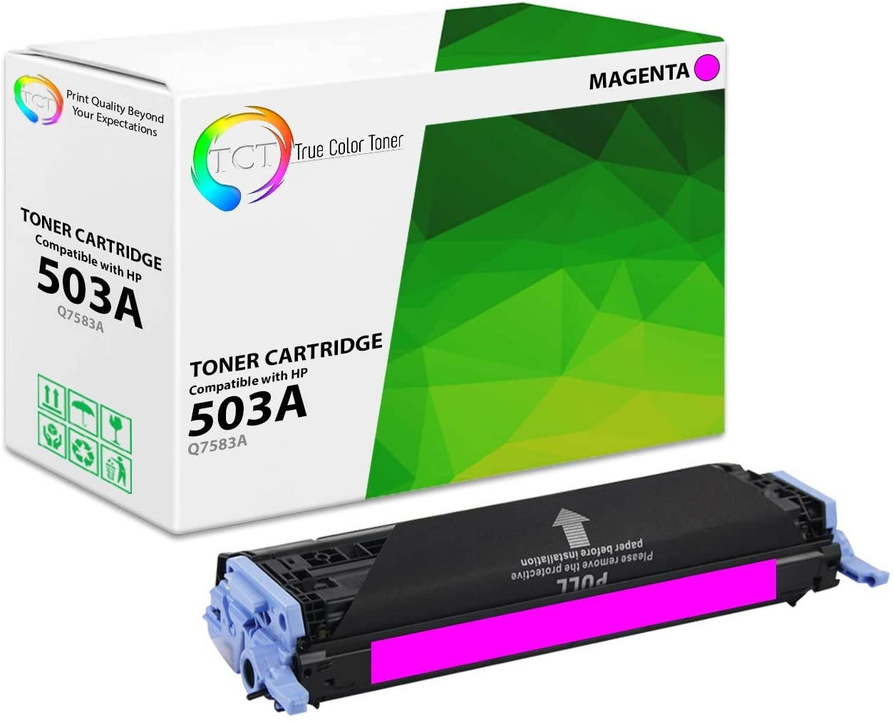 TCT Premium Compatible Toner Cartridge Replacement for HP 503A Q7583A Magenta Works with HP Color Laserjet 3800N 3800DN 3800DTN, CP3505 Printers (6,000 Pages)