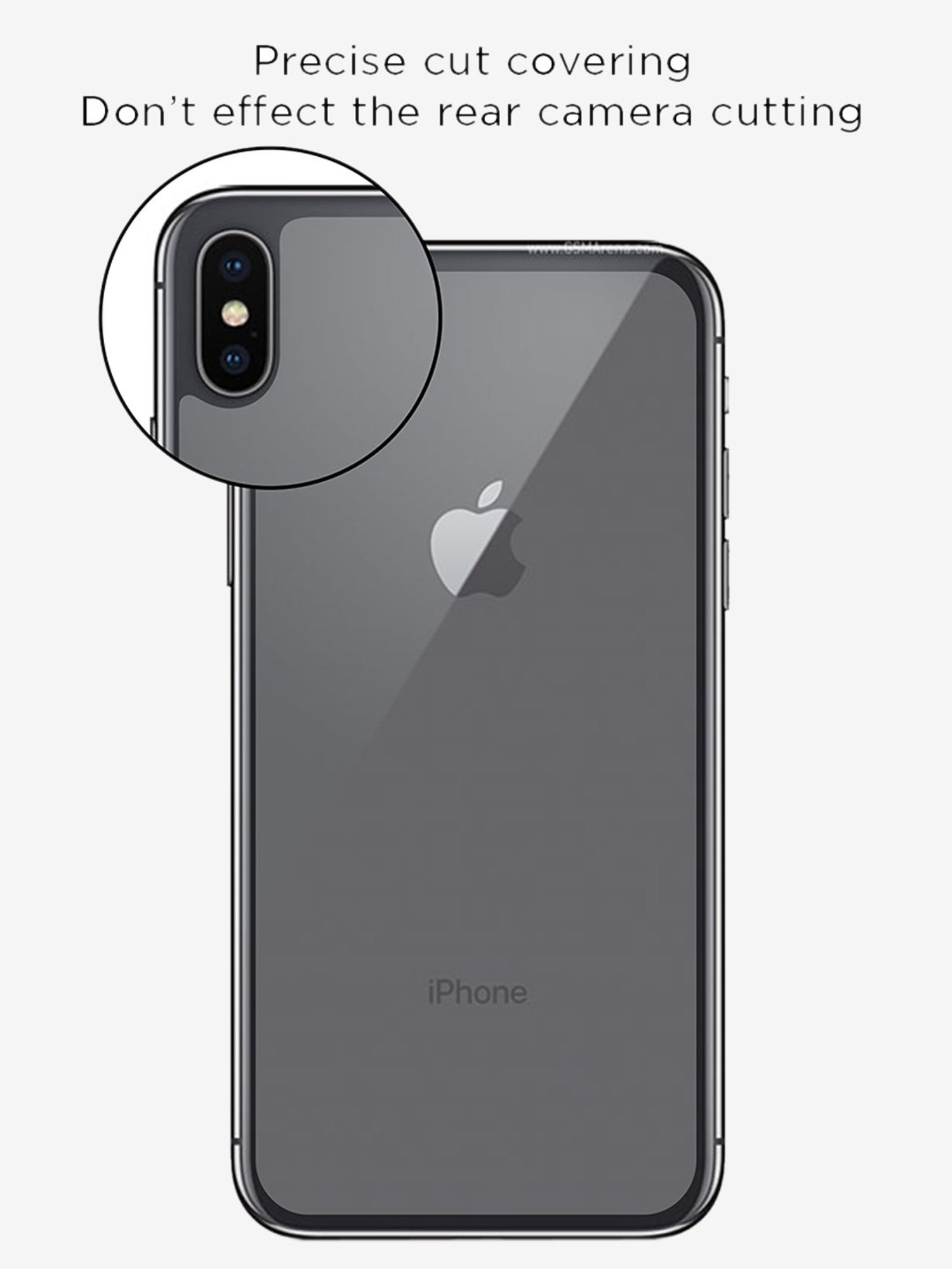 Stuffcool Mighty Shield Back Screen Protector for Apple iPhone XS Max (Transparent)