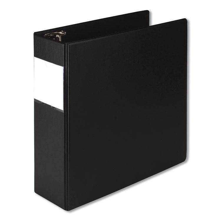 Samsill&reg; Biobased Round Ring Reference Binder   4" Capacity  11 x 8.5  Black