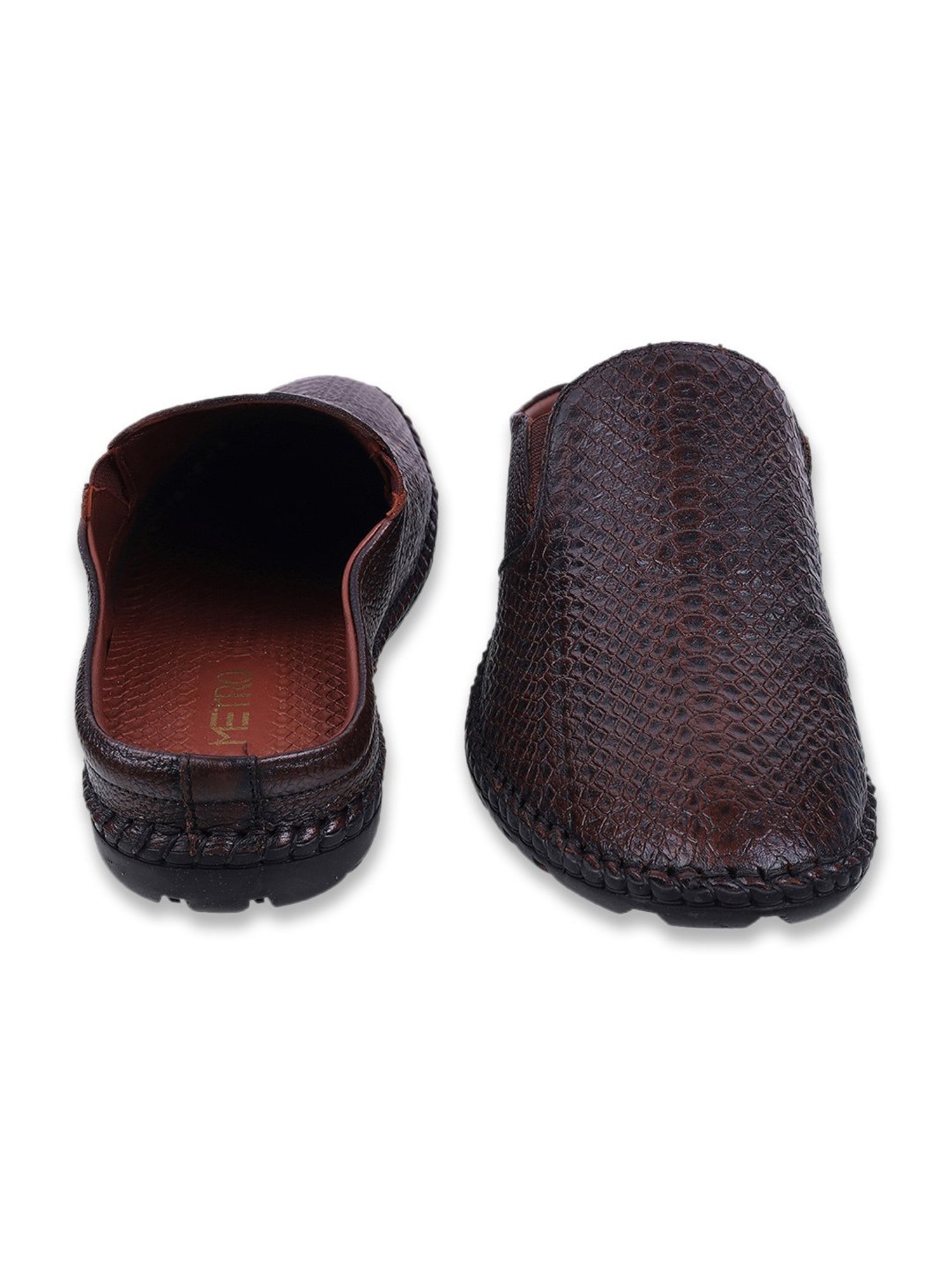 Metro Men's Brown Mule Shoes