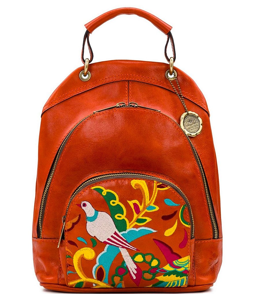Patricia Nash Birds of Paradise Embroidery Collection Alencon Backpack