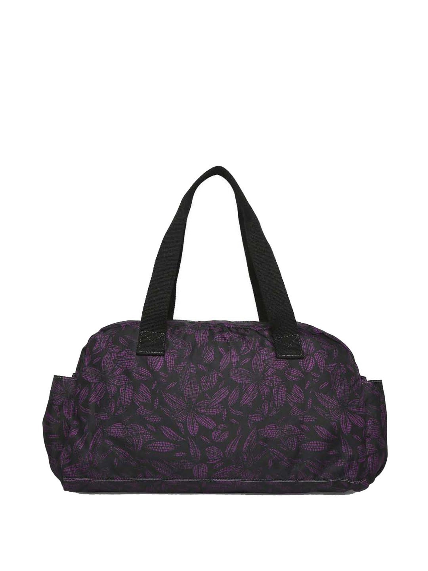 Baomi Black & Purple Printed Medium Shoulder Bag