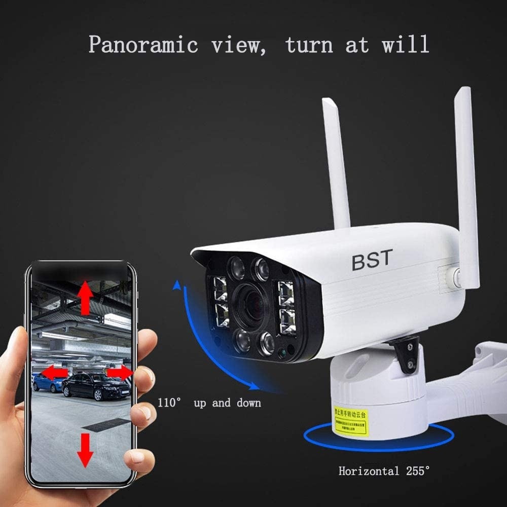 Household Products Waterproof Night Vision High-Definition Wireless Camera, Rotating Indoor and Outdoor Security Cameras, Night Vision Audio Motion Detection