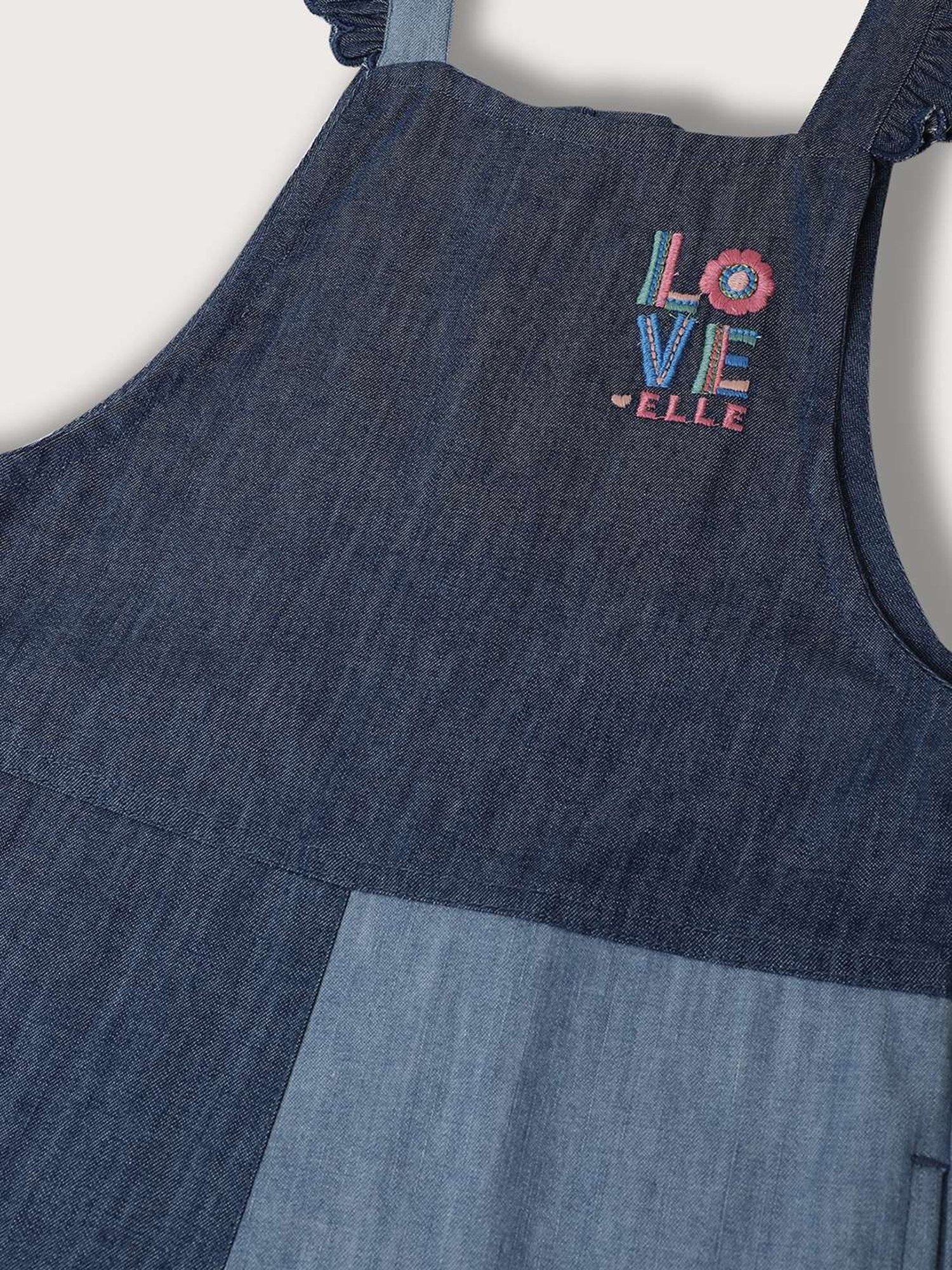 Elle Kids Blue Color Block Jumpsuit