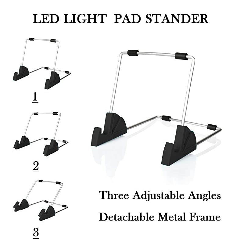 A4 LED Light Box, Diamond Painting Light Pad Apply to DIY 5D Diamond Painting, See Symbols and Numbers Clearer, Light pad with Detachable Stand and Clips