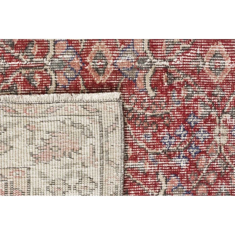 4'7"x8'2" Vintage One-of-a-Kind Swaneus Rug Red - Revival Rugs