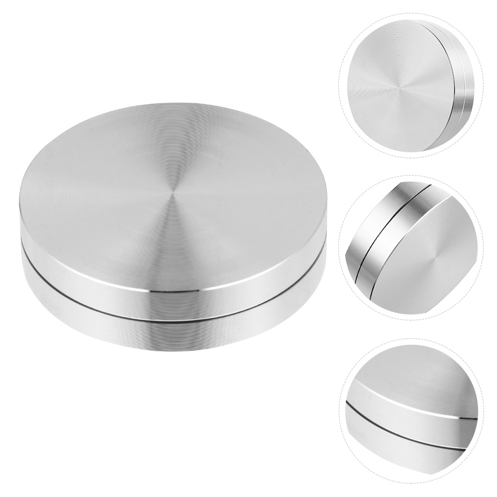 1pc Aluminum Alloy Turntable Base Bearing Dining Table Glass Turntable Bearing