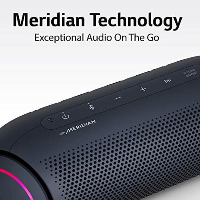LG PL5 XBOOM Go Water-Resistant Wireless Bluetooth Party Speaker with Up to 18 Hours Playback - Black