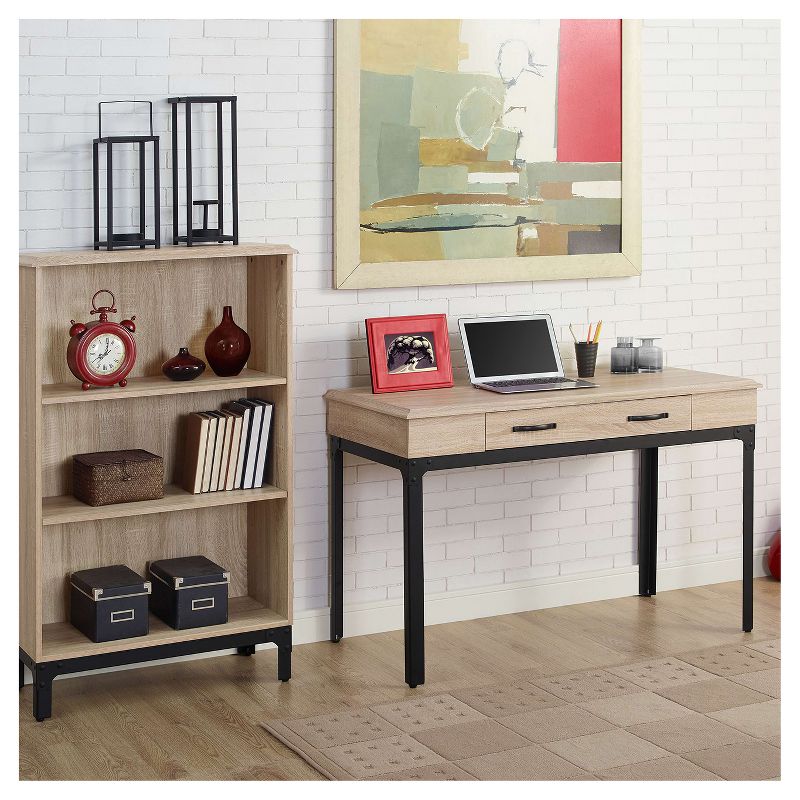 Toledo Computer Desk - White Oak - Whalen