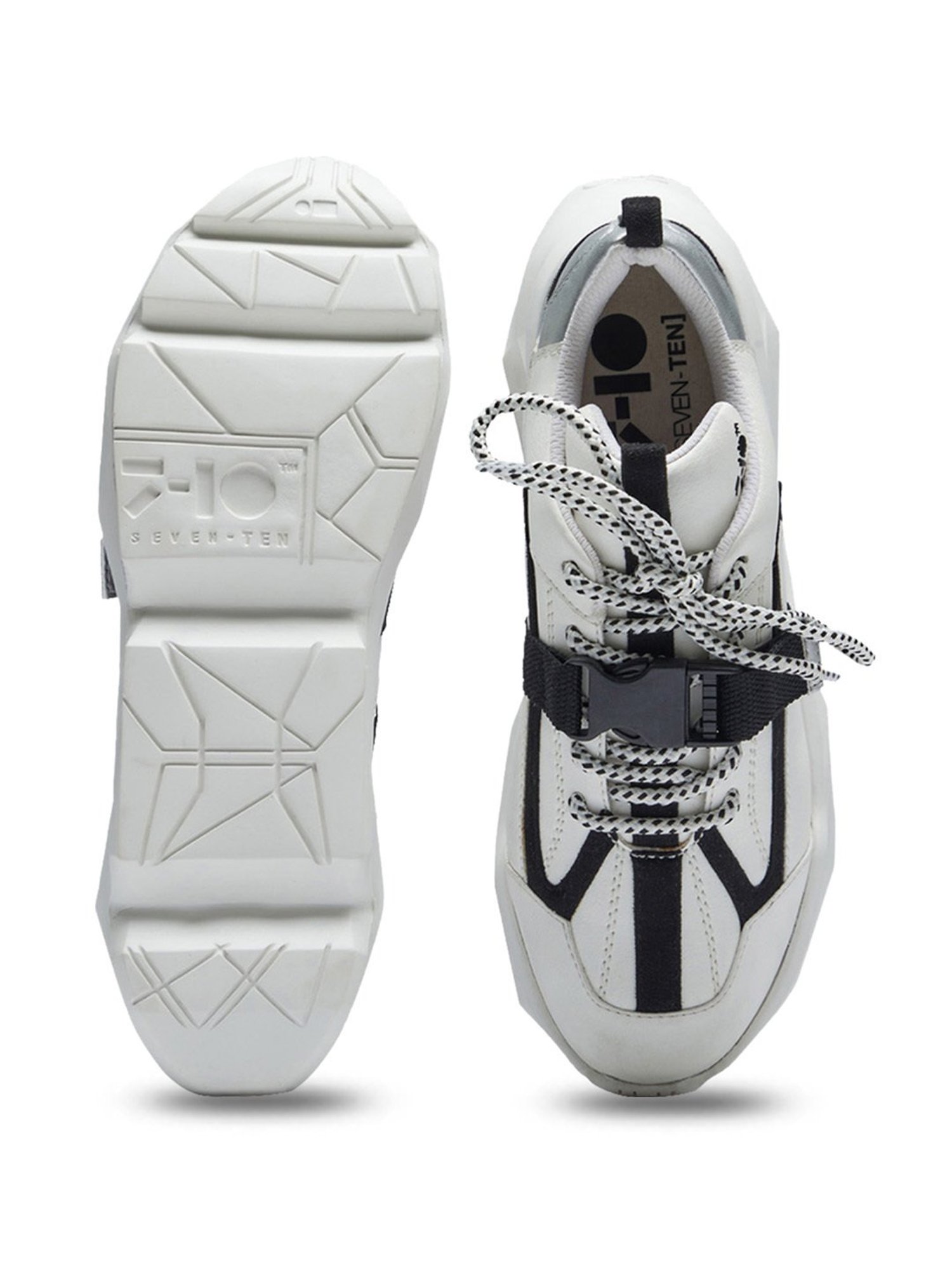 7-10 Women's White & Silver Elevate Street Sneakers