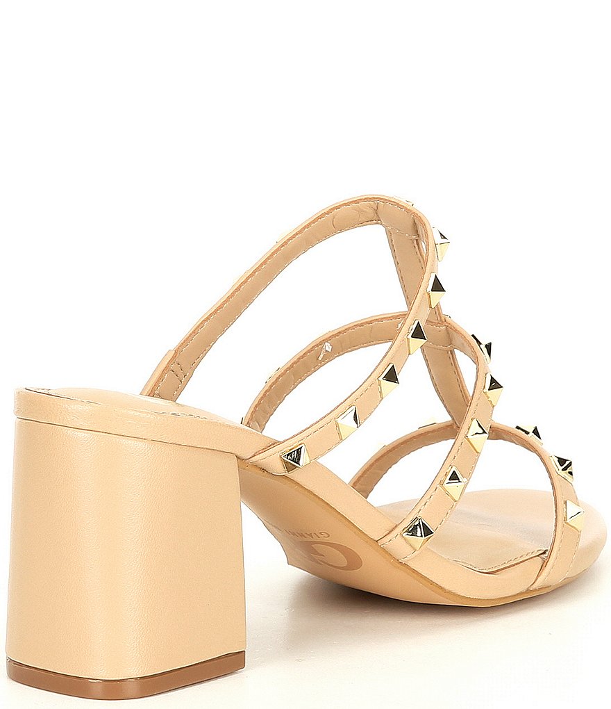 GB Level-Uppp Studded Block Heel Mules