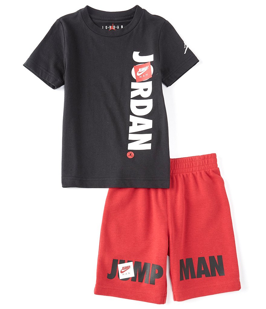 Jordan Toddler Boys 2T-4T Short-Sleeve Jumpman Tee & Shorts Set