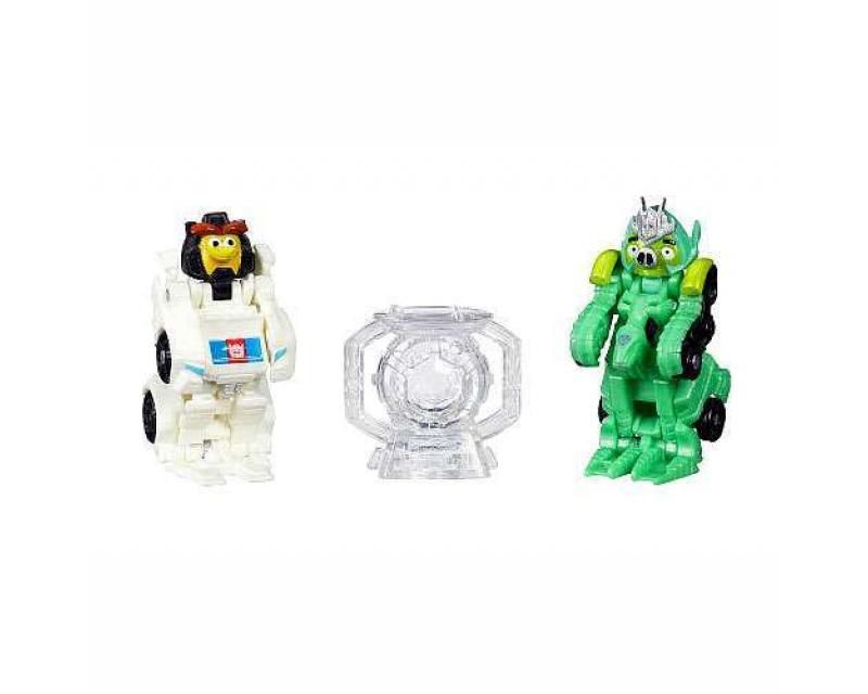 Autobird Jazz vs. Deceptihog Brawl Pig | Transformers Angry Birds Telepods Action figures