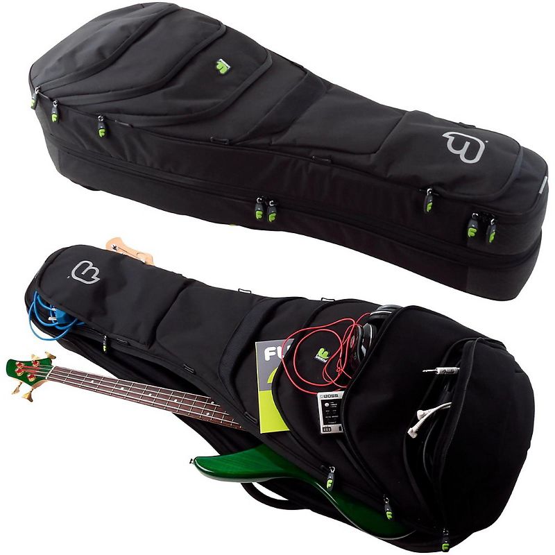 Fusion Urban UG-06-BK Double Electric Bass Guitar Gig Bag