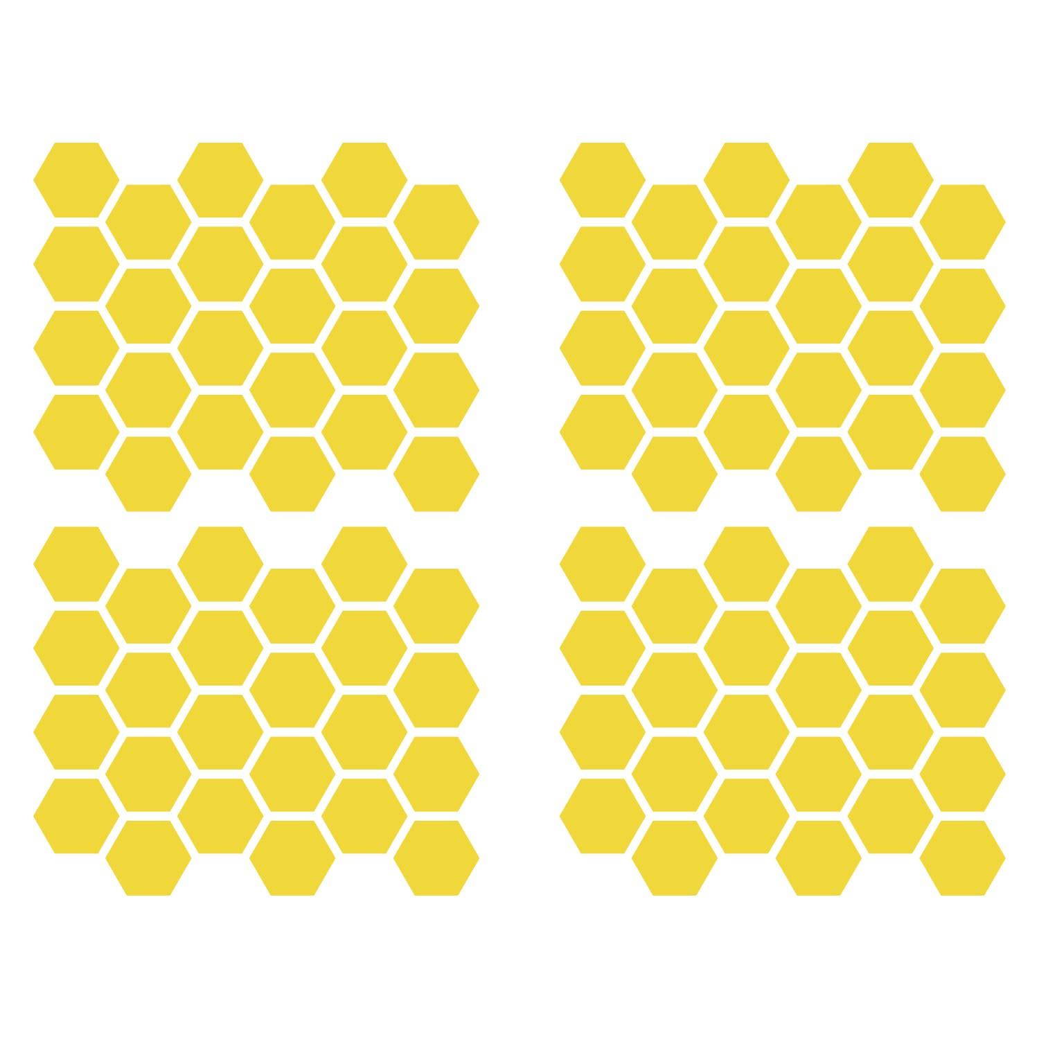 LiteMark 1 Inch Blue Hexagon Decals - Pack of 208