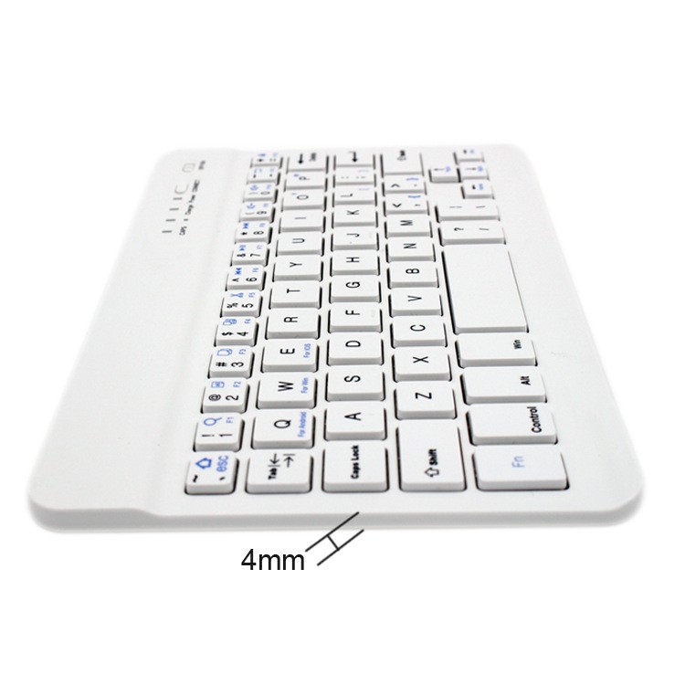 Mini Wireless Keyboard Bluetooth Keyboard For ipad Phone Tablet Rubber keycaps Rechargeable keyboard For Android ios Windows 7 inch black English