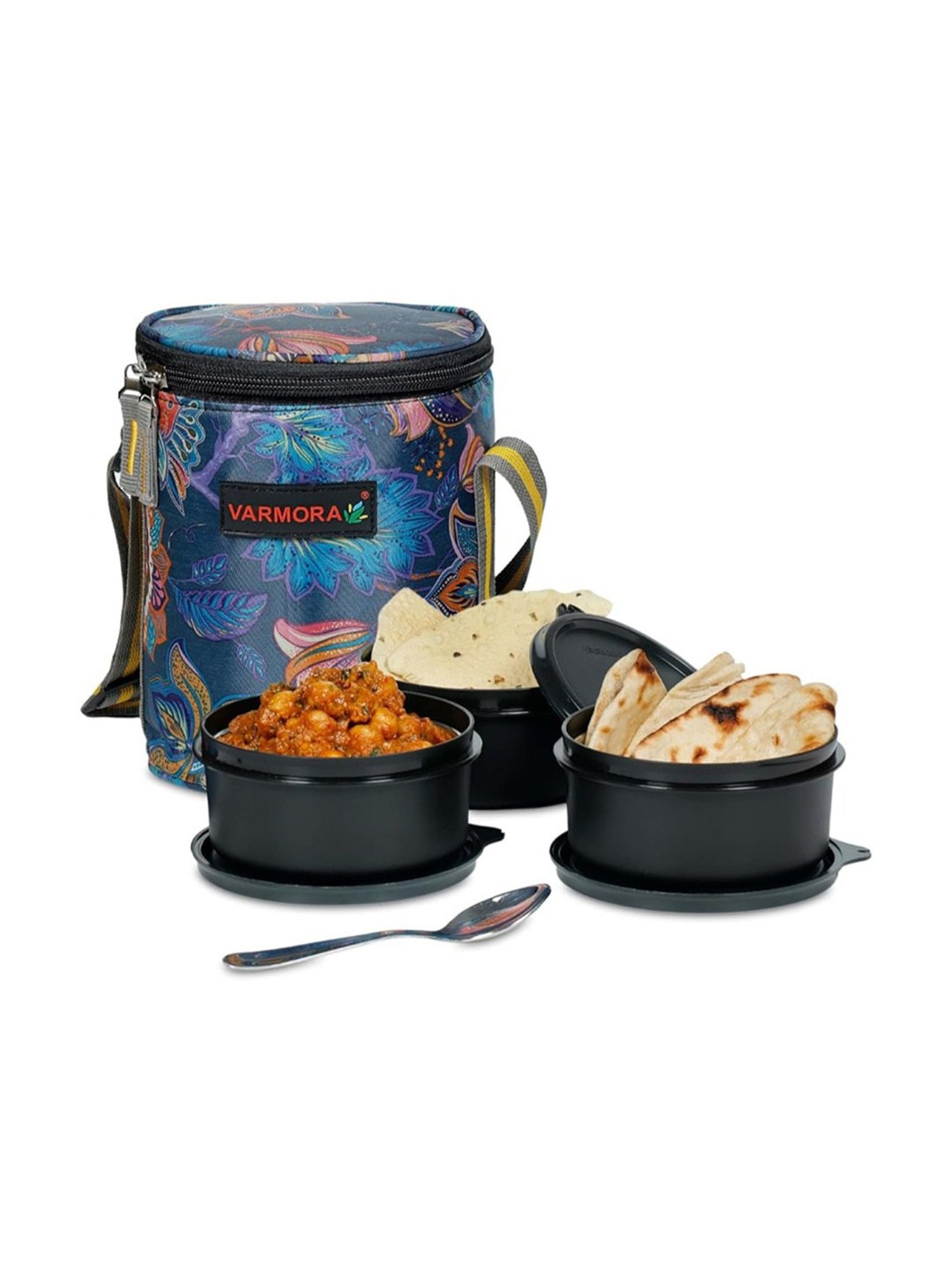 Milton Red Stainless Steel Small Tiffin Box - Set of 2