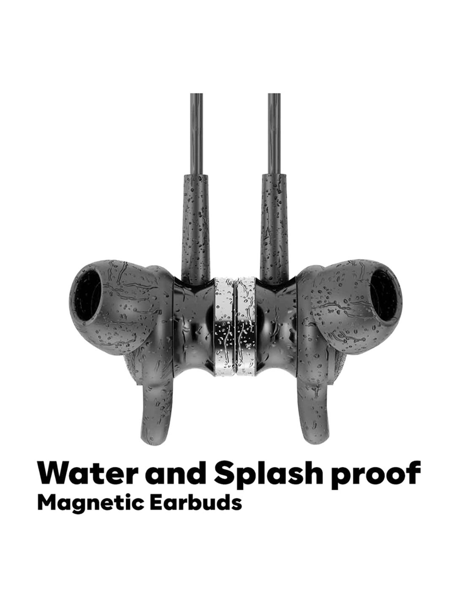 GOVO GoKixx 651 In Ear BT Neckband with Noise Cancellation & Upto 12 Hrs of Playtime (Black)