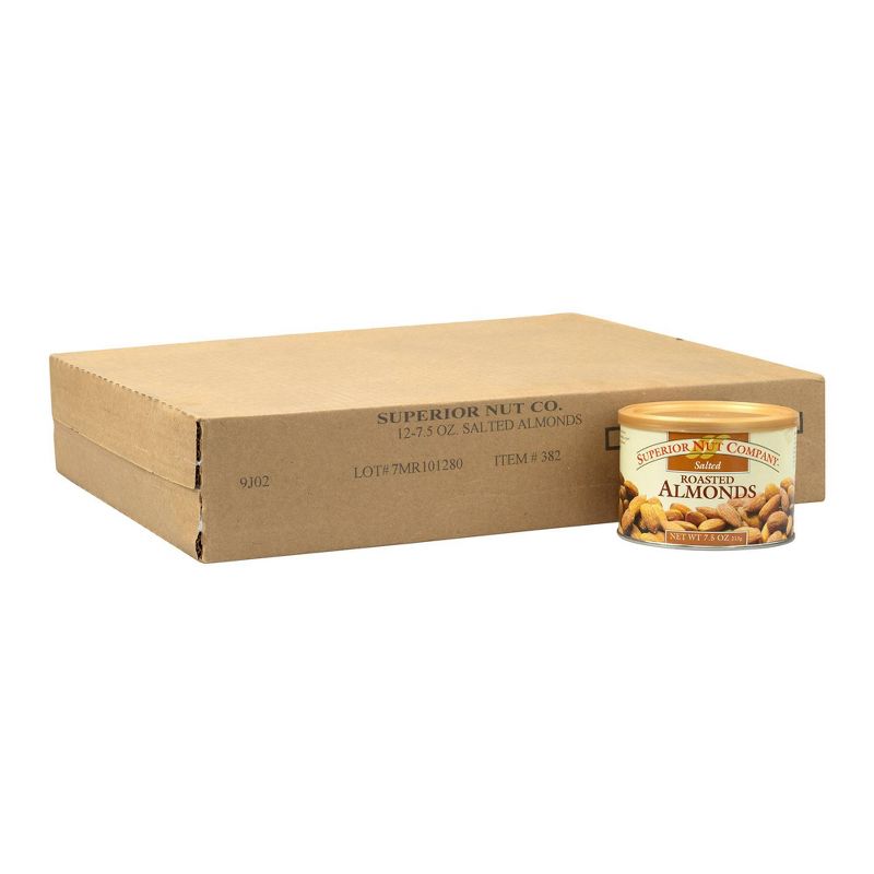 Superior Nut Salted Roasted Almonds - 7.5oz - 12 ct