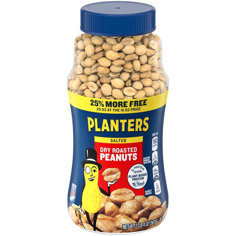 Planters Heart Healthy Dry Roasted Peanuts - 16oz