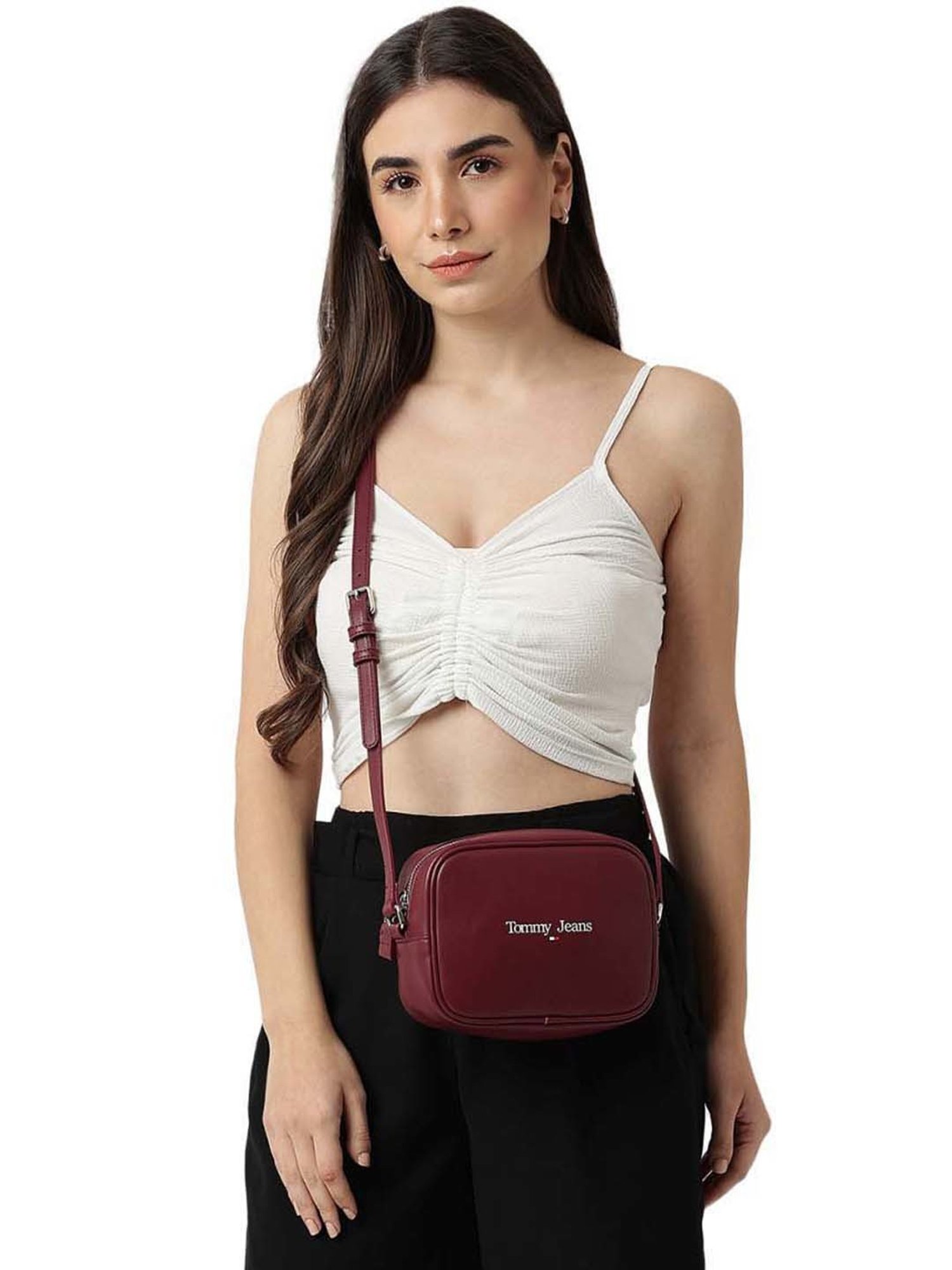 TOMMY HILFIGER Deep Rouge Medium Cross Body Bag