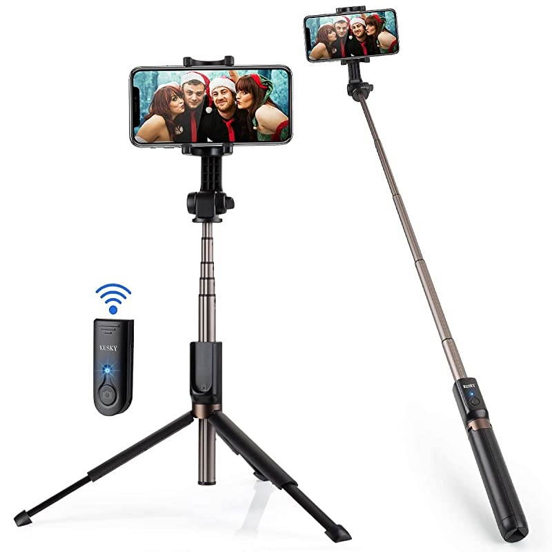 Stick Bluetooth Newest Version Extendable Stick with Wireless Remote and Tripod for iPhone Xs MAXXRXSXiPhone 88 PlusiPhone 6Galaxy S9S9 PlusNote 8 Google Huawei and More