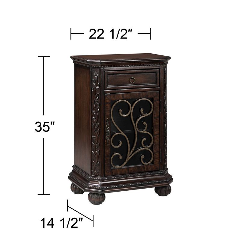 Kensington Hill Arriana 22 1/2" Wide Cherry Finish Accent Table