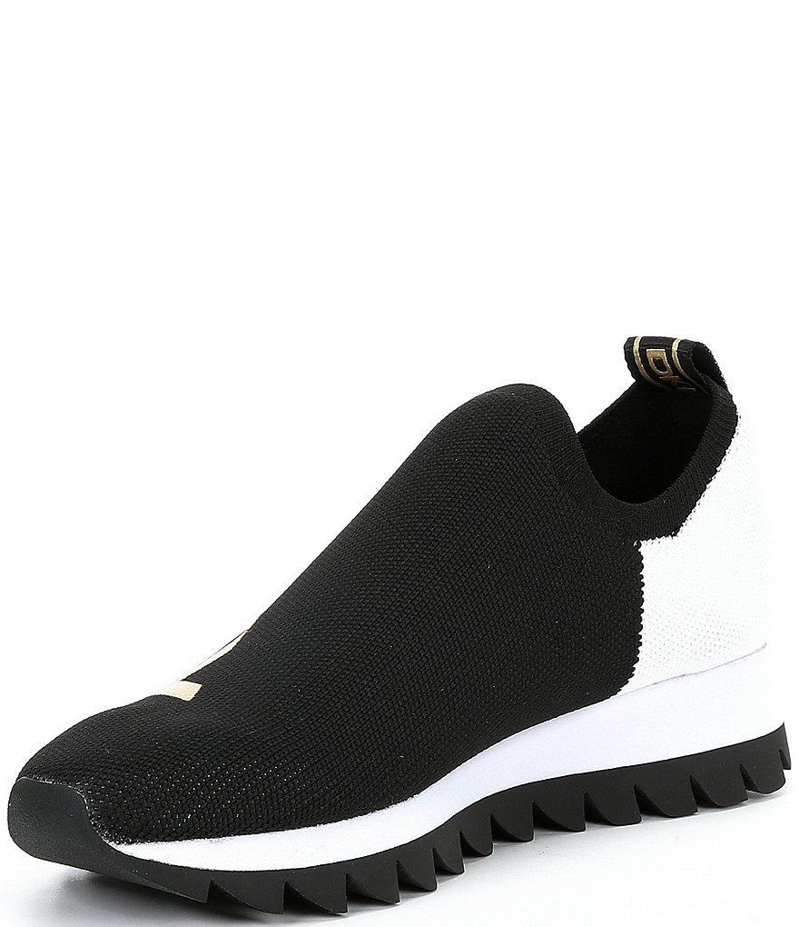DKNY Azer Knit Signature Logo Slip-On Sneakers