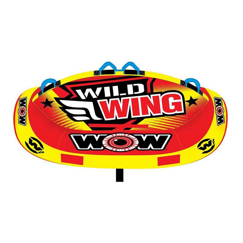 World of Watersports 18-1120 Wild Wing 2 Rider Inflatable Towable Tube, Red