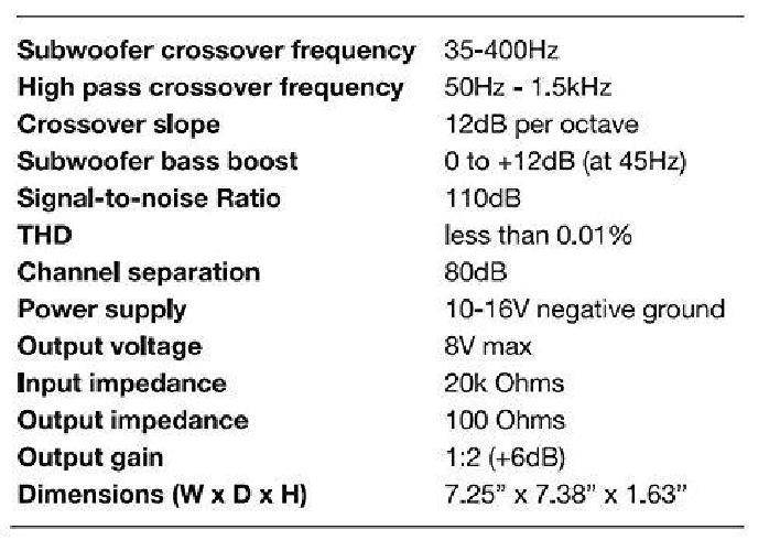Sound Storm SX210 2 way Car Electronic Crossover with Remote Subwoofer Control