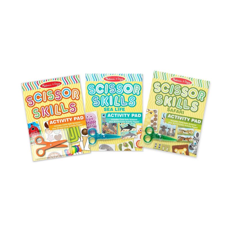 Melissa & Doug Scissor Skills Bundle Safari Sea Life and Activities