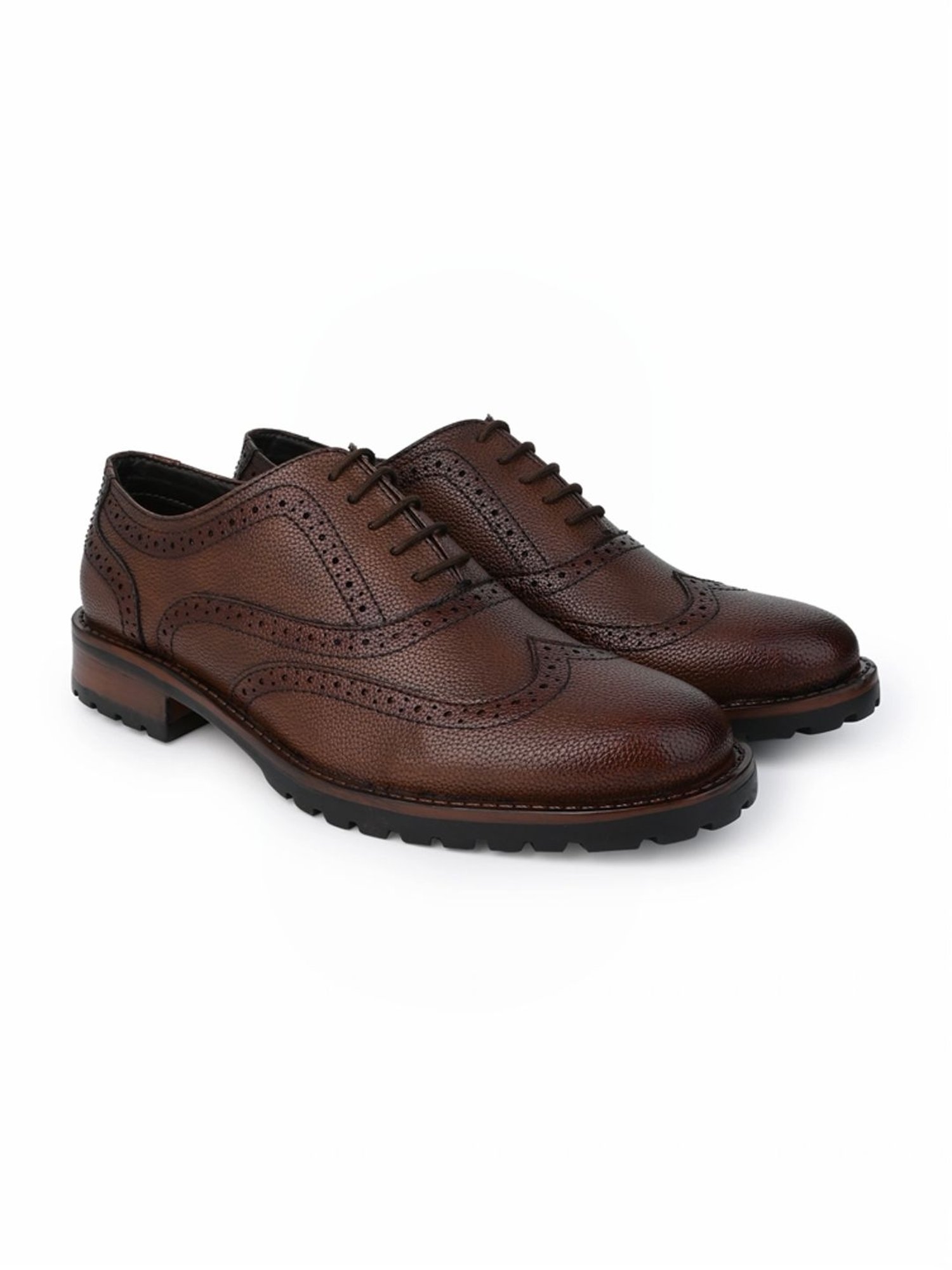 Alberto Torresi Men's Tan Brogue Shoes
