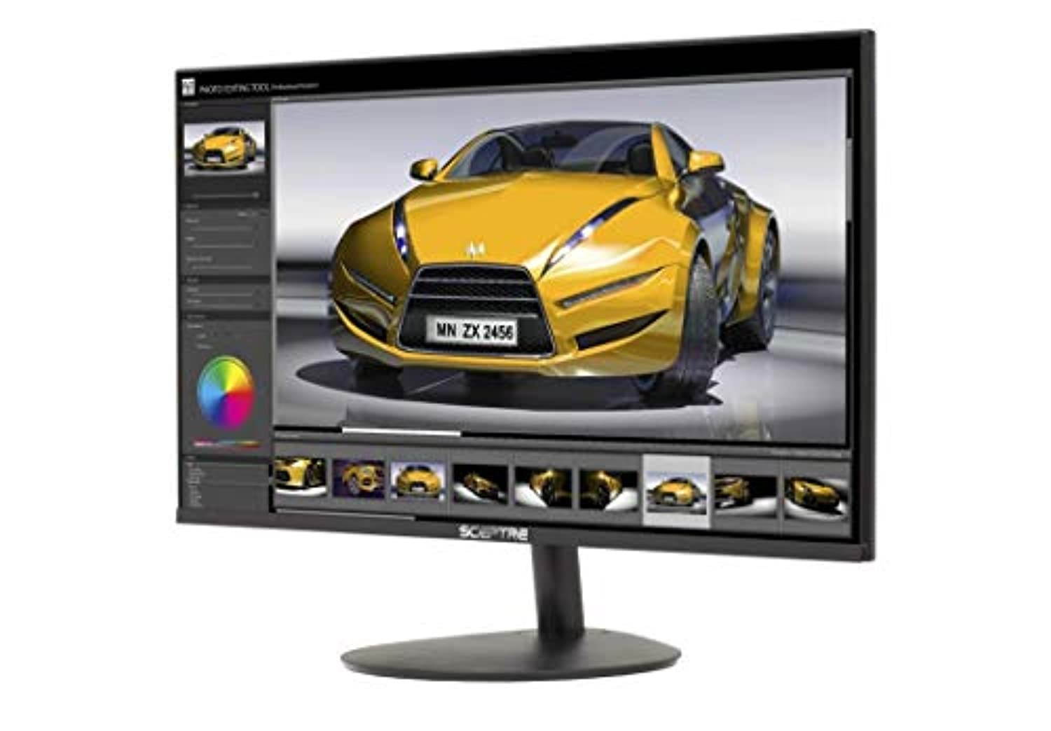 Sceptre E275W-1920 27" 75Hz Monitor HDMI VGA Build-In Speakers, Metal Black (E275W-1920V1)
