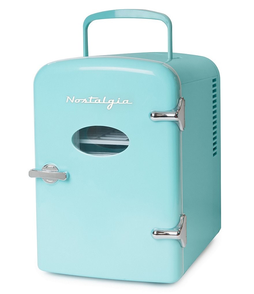 Nostalgia Electrics Retro 6-Can Personal Cooling and Heating Refrigerator