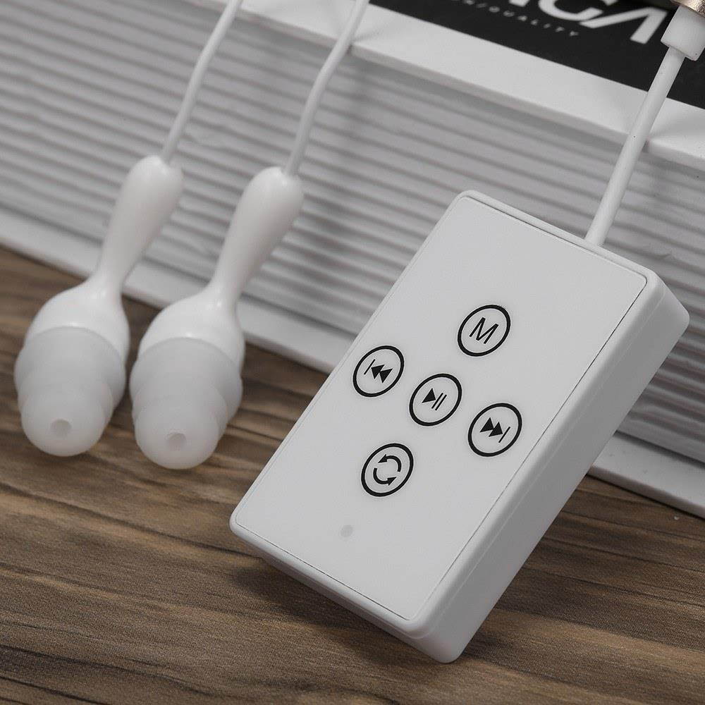 K12 IPX8 Waterproof MP3 Player 8GB Music Player with Headphones FM Radio Back Clip Design for Swimming Running Diving