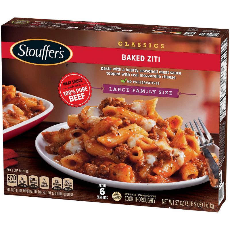 Stouffer's Frozen Family Size Baked Ziti - 57oz