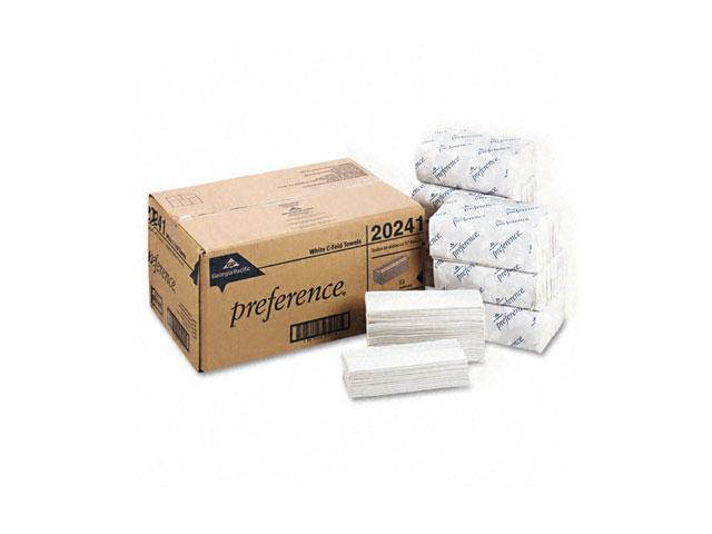 Georgia Pacific 20241 Premium C-Fold Paper Towel, 10-1/4 x 13-1/4, White, 200/Pack, 12/Carton