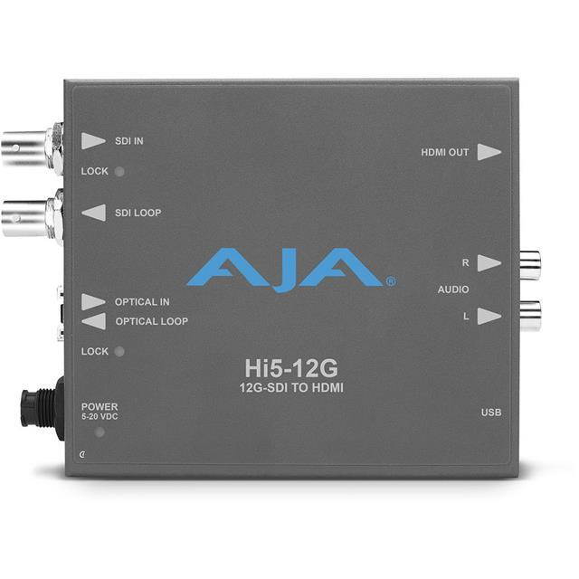 AJA Hi5-12G 12G-SDI to HDMI 2.0 Converter