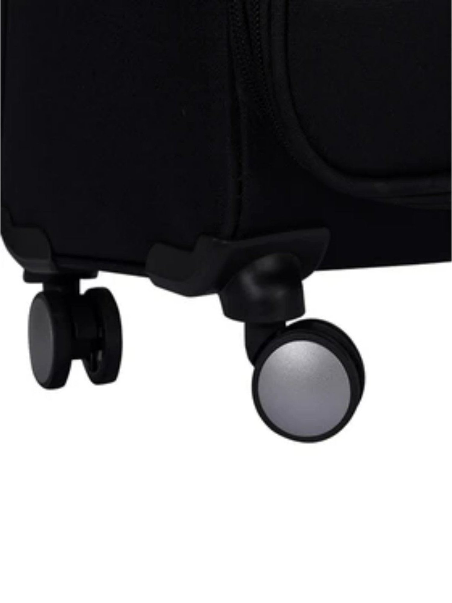 Carriall Black 4 Wheel Large Soft Cabin Trolley Set of 2 - 79 cm