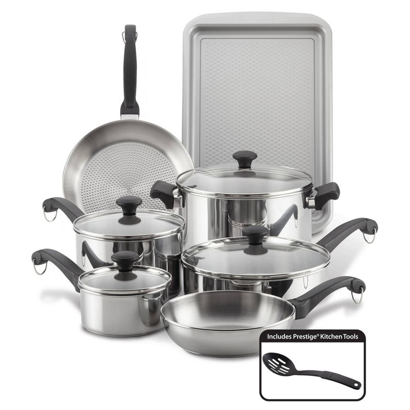 Farberware Classic Traditions 12pc Stainless Steel Cookware Set