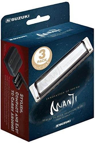 suzuki manji 3piece harmonica set keys: c, g, a