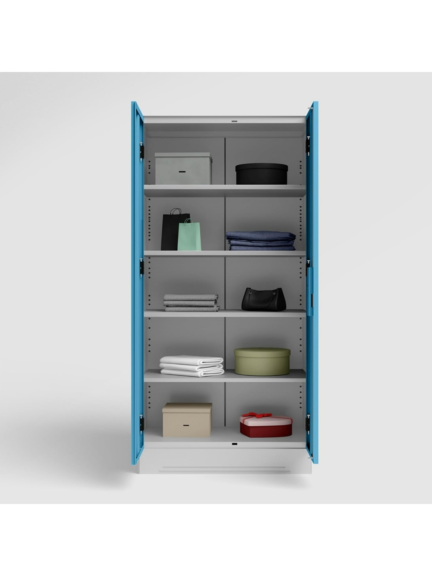 Godrej Interio Ewa Brown Engineered Wood 4 Door Wardrobe