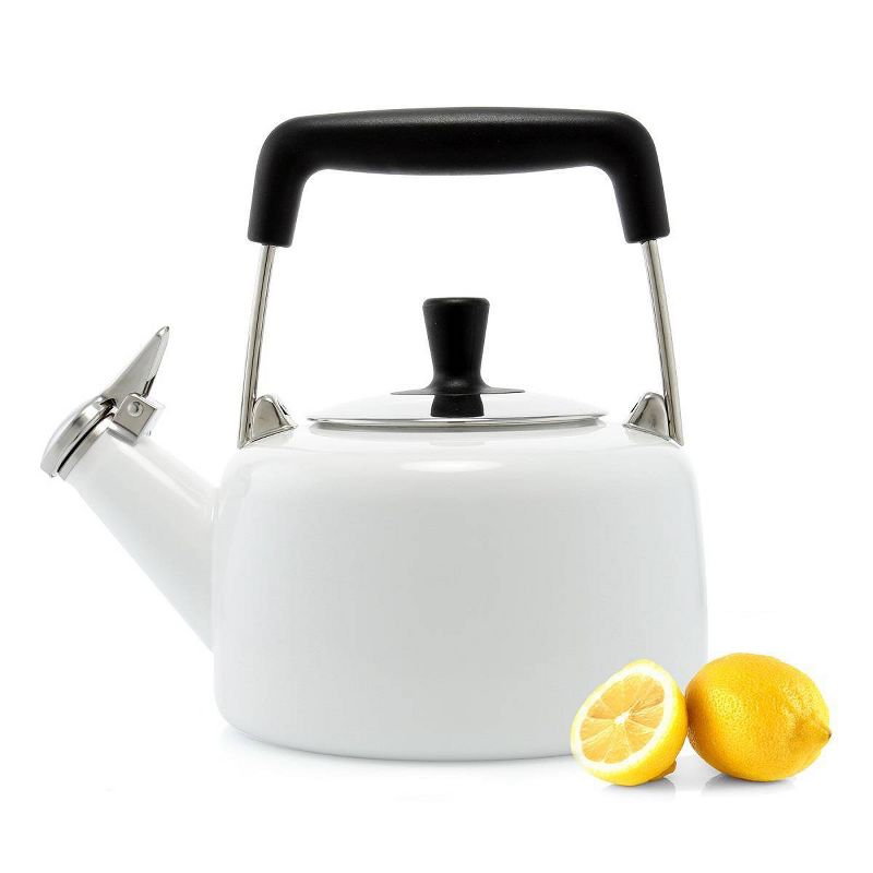 Chantal 1.4qt Freida Teakettle - White