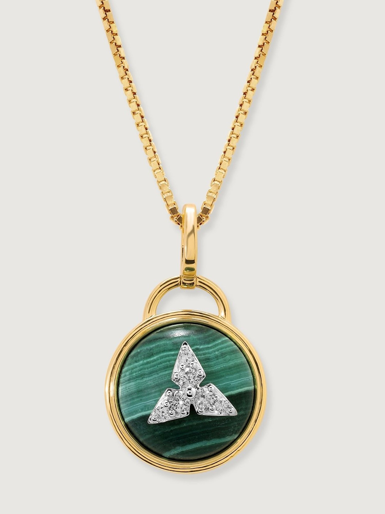 Mia by Tanishq Dual Radiance 18k Gold & Diamond Pendant with Chain