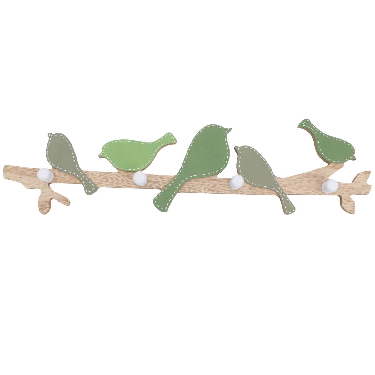 1PC Wooden Wall Hook Bird Design Hook Fashion Clothing Hook Household Hanging Hook for Home Shop Green