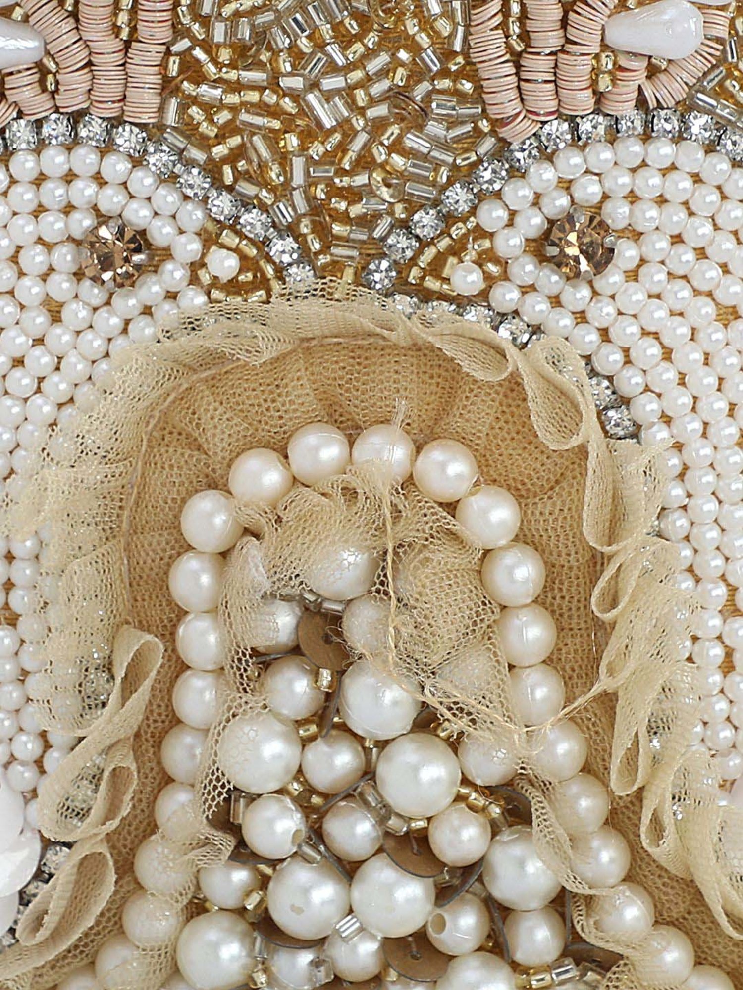 NR by Nidhi Rathi White Fabric Potli