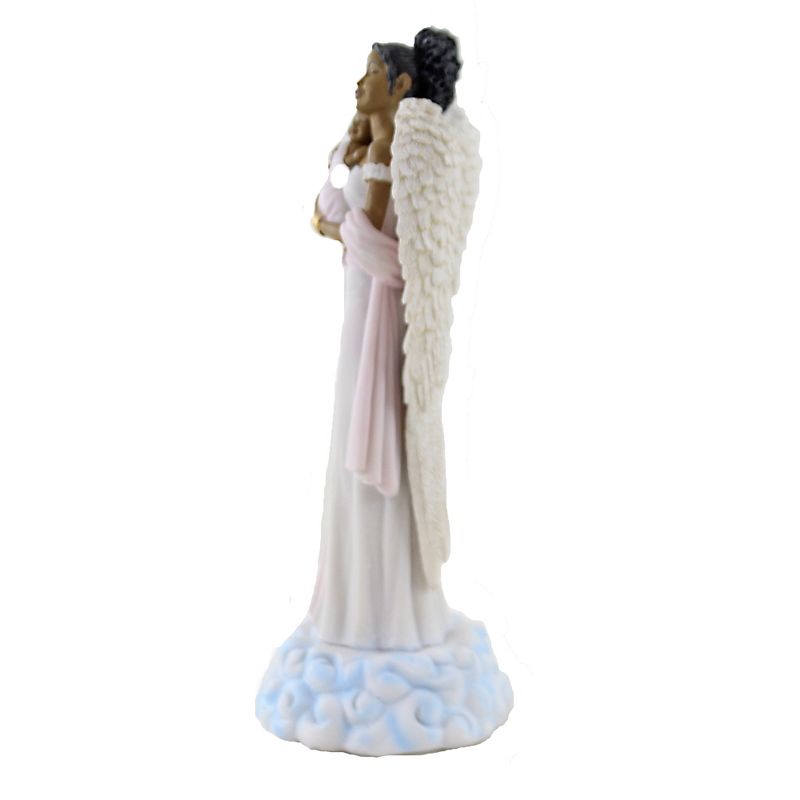 Black Art 10.0" Angel With Baby Girl Heavenly Figurine  -  Decorative Figurines